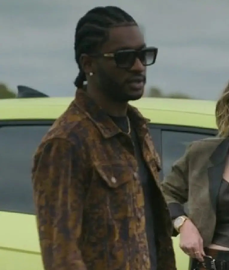 Tulsa King S03 Tyson Mitchell Velour Print Jacket