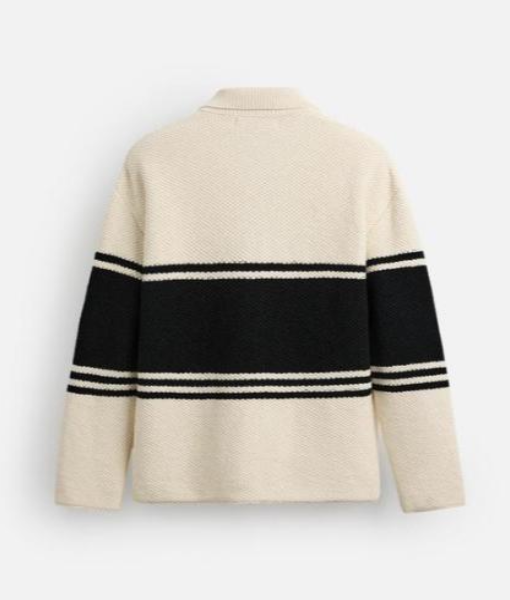 Beyond The Gates 2025 Jaden Lucas Miller Striped Polo Sweater