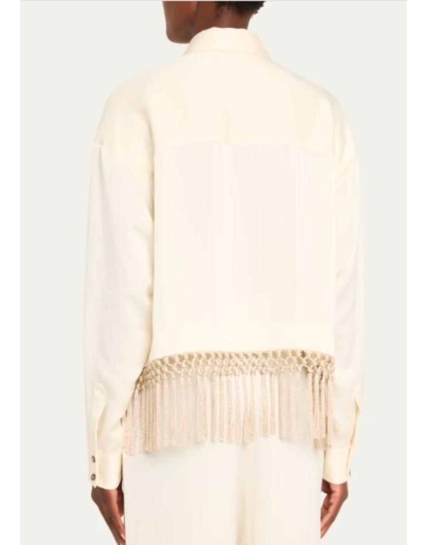 Access Hollywood 2025 Jenna Bush Hager Fringe Shirt