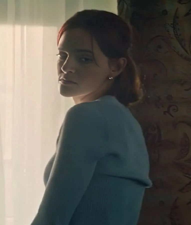 YOU S05 Madeline Brewer Ribbed Knit Cardigan