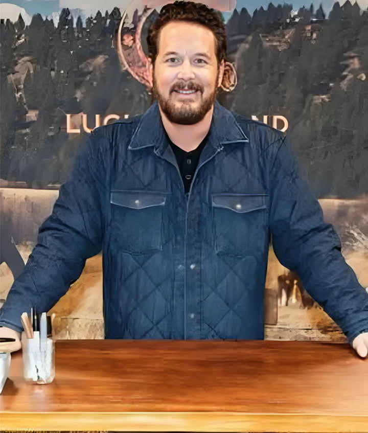 Yellowstone-2024-Cole-Hauser-Dillards-Blue-Quilted-Jacket