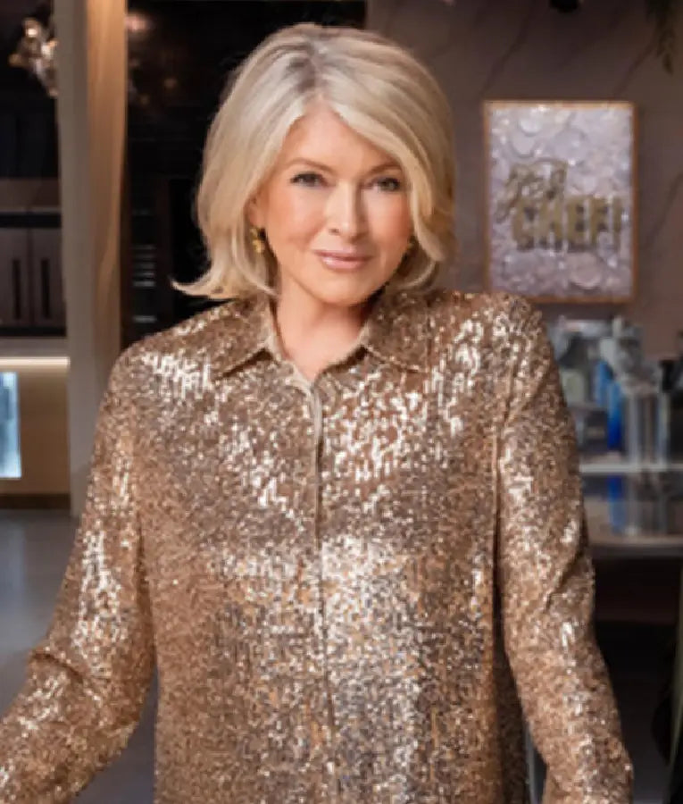 Yes Chef S01 Martha Stewart Sequin Shirt