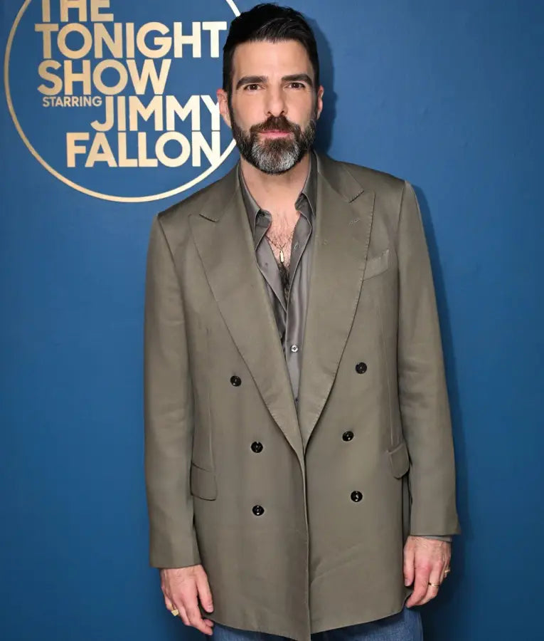Zachary Quinto The Tonight Show Starring Jimmy Fallon S12 Blazer