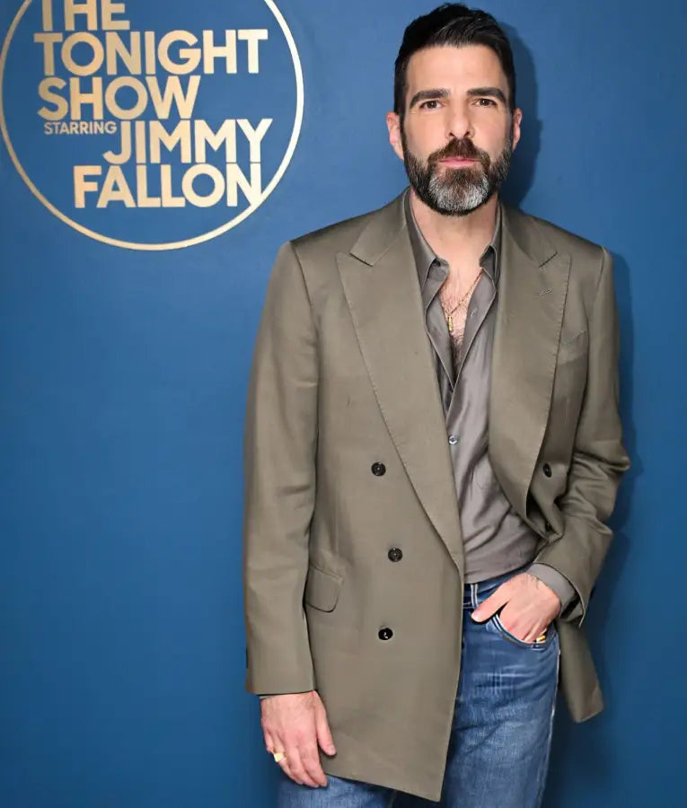 Zachary Quinto The Tonight Show Starring Jimmy Fallon S12 Blazer