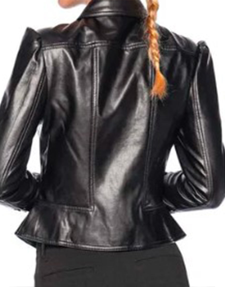After Midnight 2025 Taylor Tomlinson Black Leather Jacket