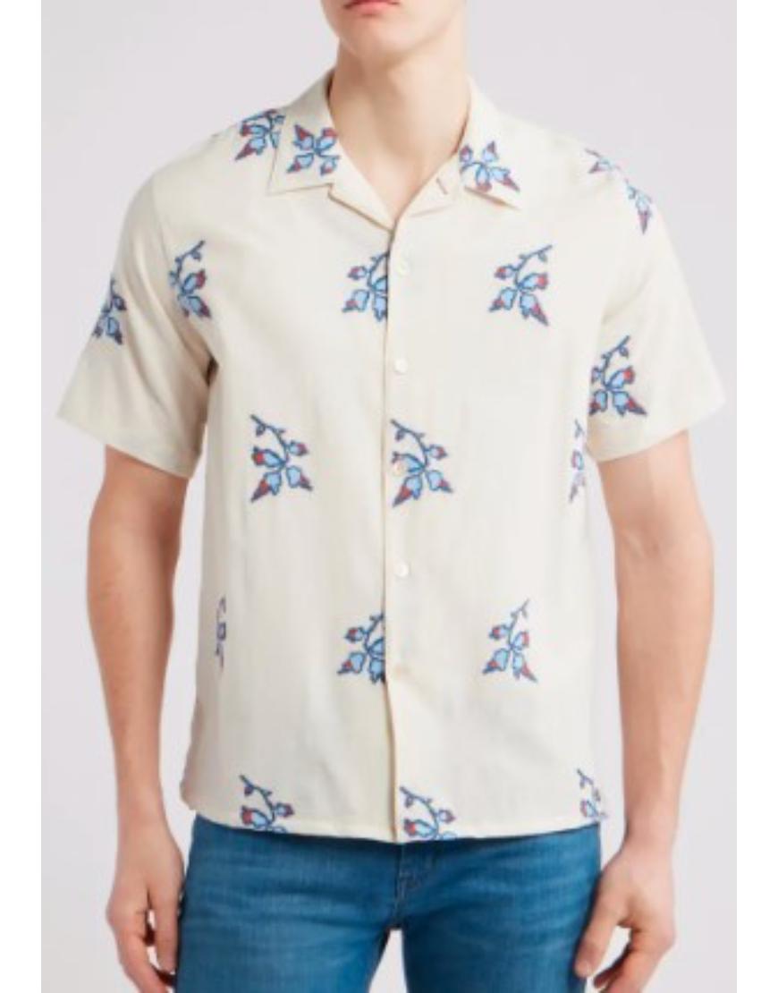 Access Hollywood 2025 Scott Evans Floral Camp Shirt