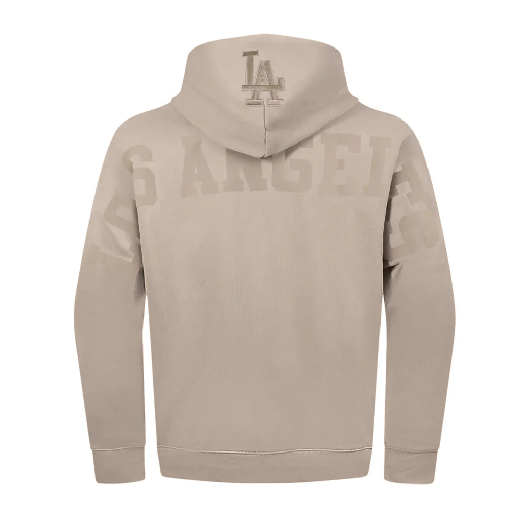 Pro Standard Los Angeles Dodgers Wingspan Drop Shoulder Taupe Hoody