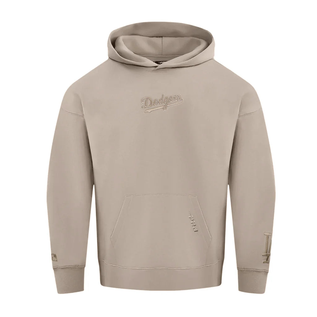 Pro Standard Los Angeles Dodgers Wingspan Drop Shoulder Taupe Hoody