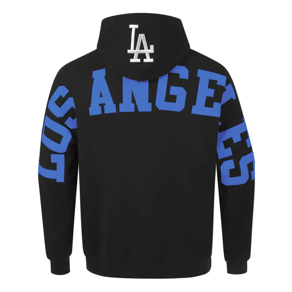 Pro Standard Los Angeles Dodgers Wingspan Drop Shoulder Black Blue Hoody