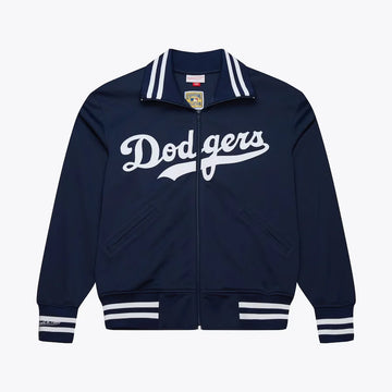 Mitchell & Ness Los Angeles Dodgers Navy On White Batting Practice Jacket