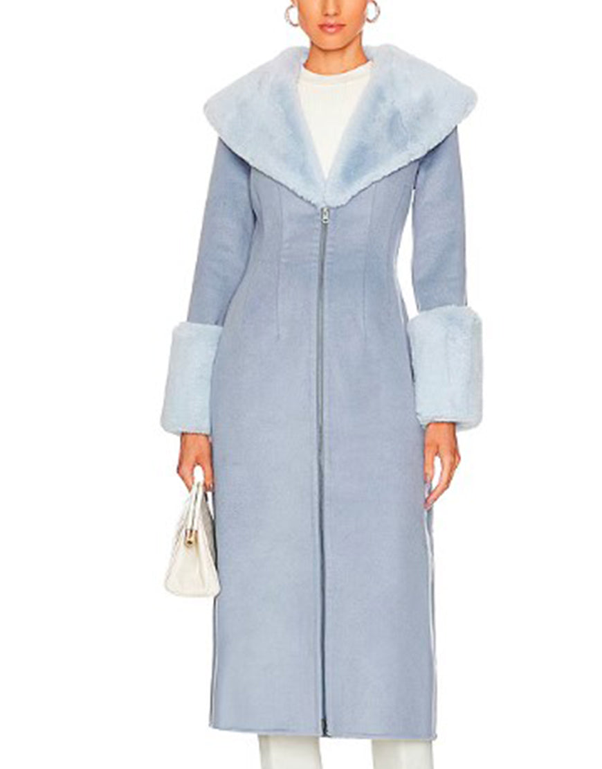 Access Hollywood 2025 Emily Orozco Fur Trim Coat