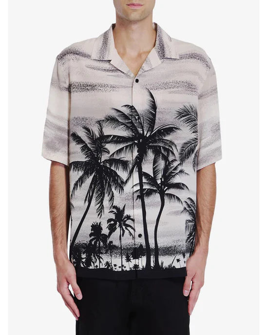 American Idol S23 Luke Bryan Palm Tree Print Shirt