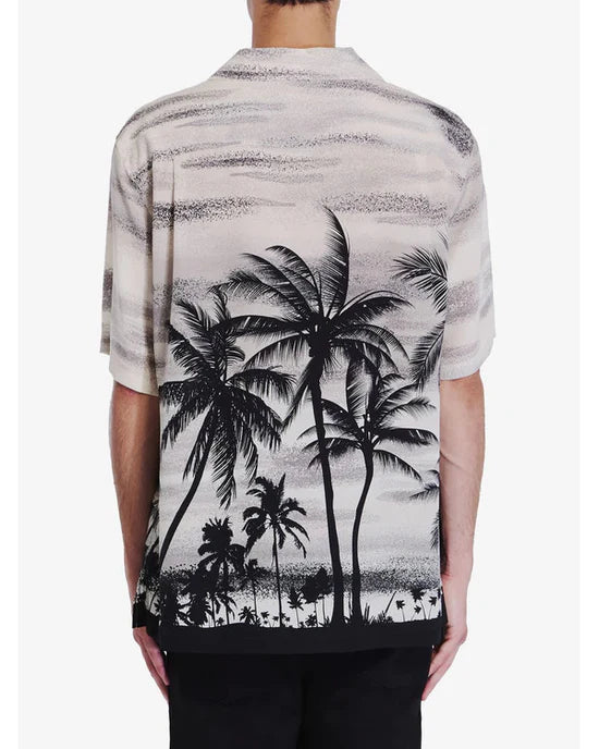 American Idol S23 Luke Bryan Palm Tree Print Shirt