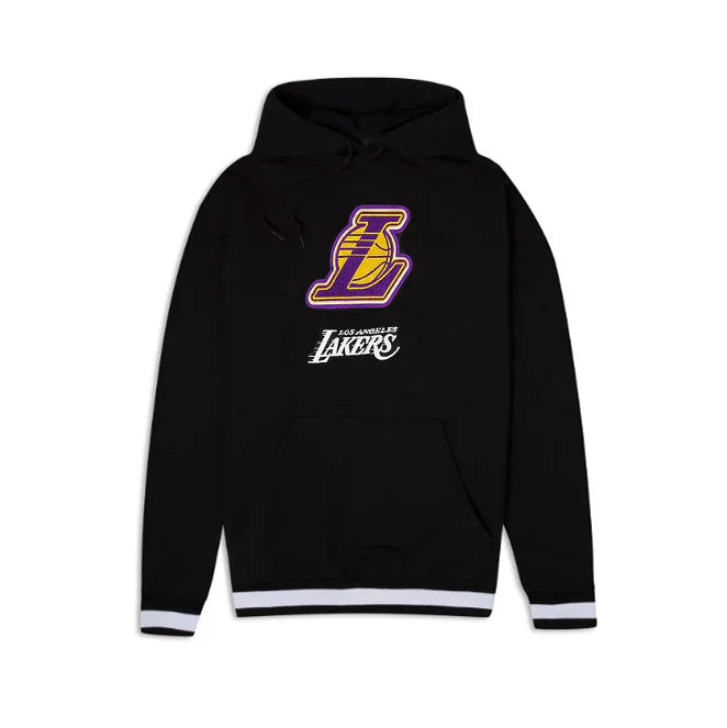 New Era Los Angeles Lakers Logo Select Black White Pullover Hoody