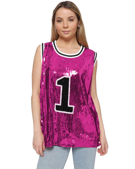 The Thundermans Undercover S01 Brenda Pink Sequin Tank Top