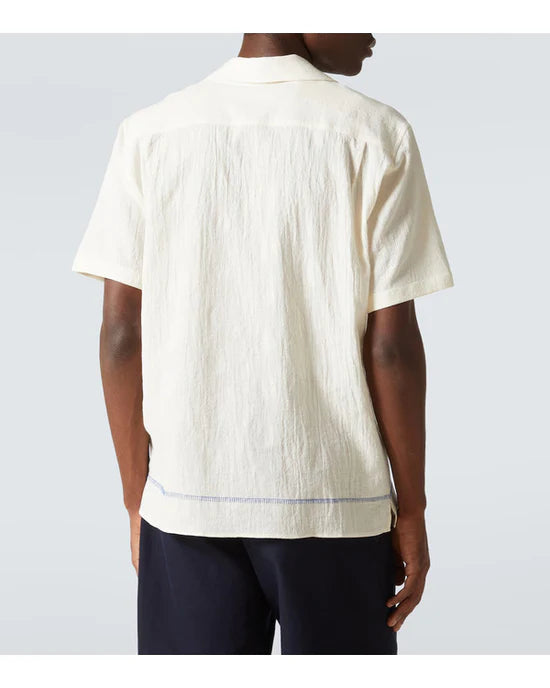 American Idol S23 Ryan Seacrest White Embroidered Shirt