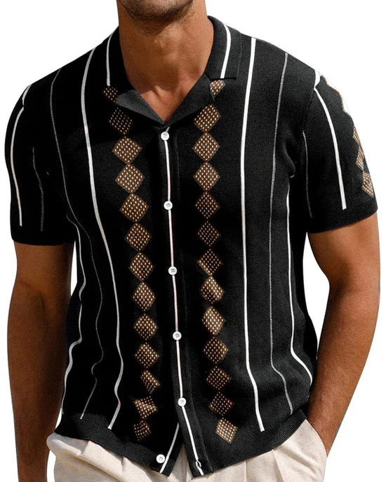 Got-To-Get-Out-2025-Promo-Nick-Metzler-Black-Stripe-Shirt
