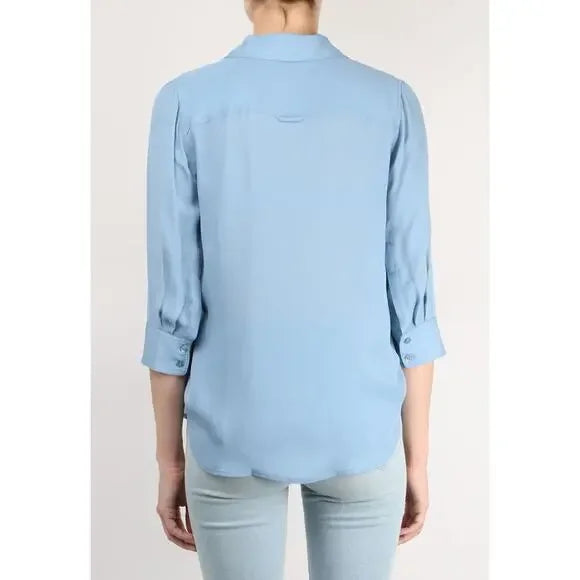 The Waterfront Maria Bello Blue Shirt