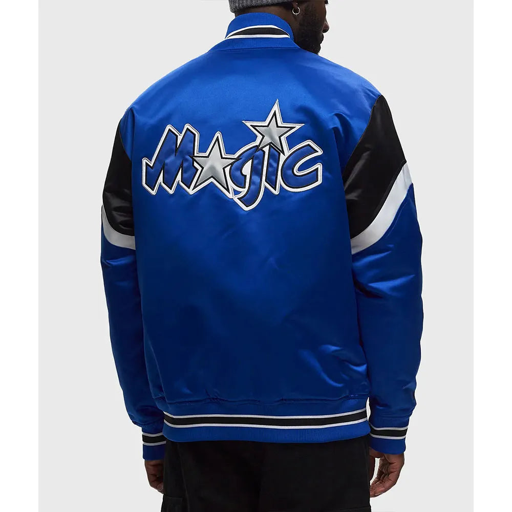 Orlando Magic Heavyweight Blue Satin Jacket