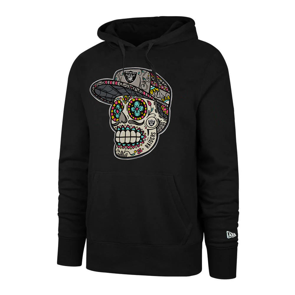 New Era Las Vegas Raiders Black Skull Hood